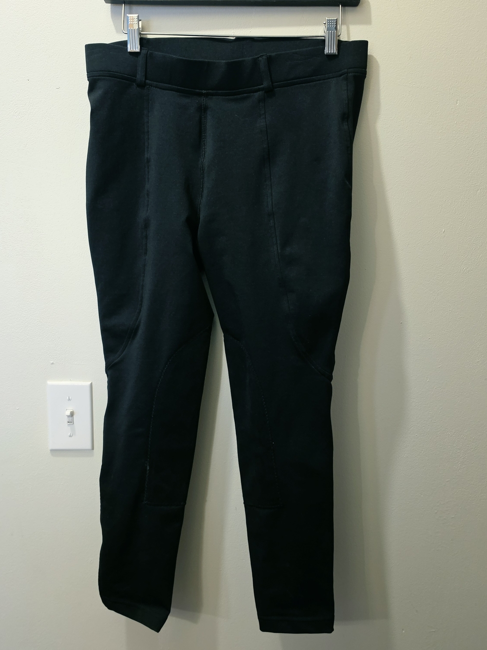 Dublin Black Riding Equestrian Jodhpur Patch Pants Size 32